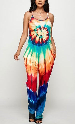 Tye-Dye Multicolored Jumpsuit