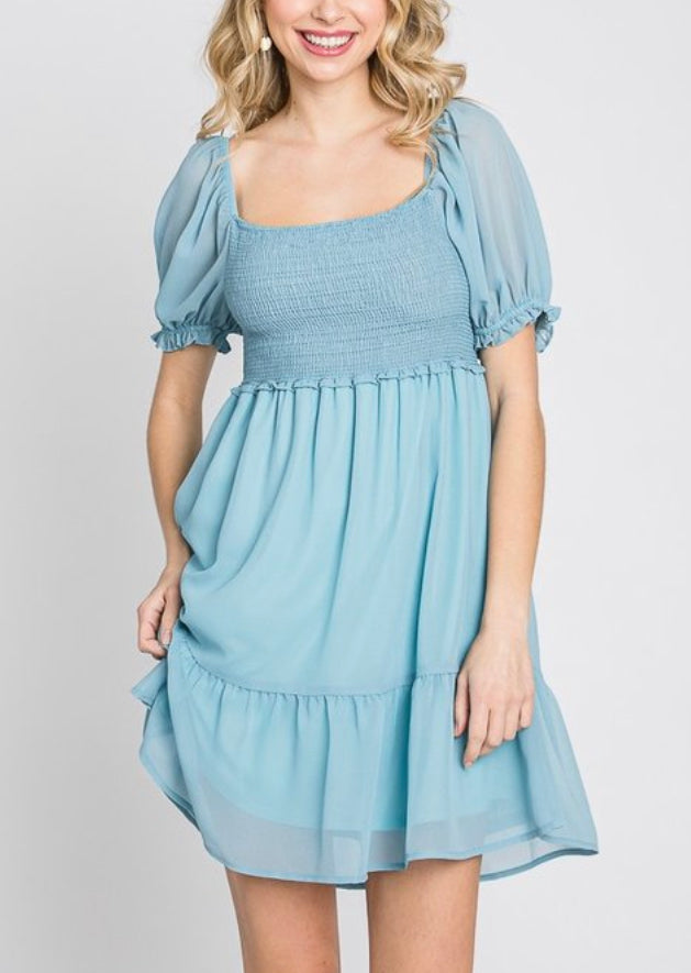 Dusty Blue Etoile Dress