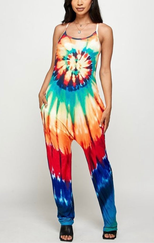 Tye-Dye Multicolored Jumpsuit