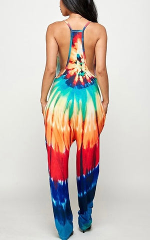 Tye-Dye Multicolored Jumpsuit