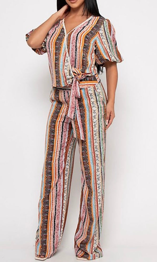 Tribal Stripe Pants Set